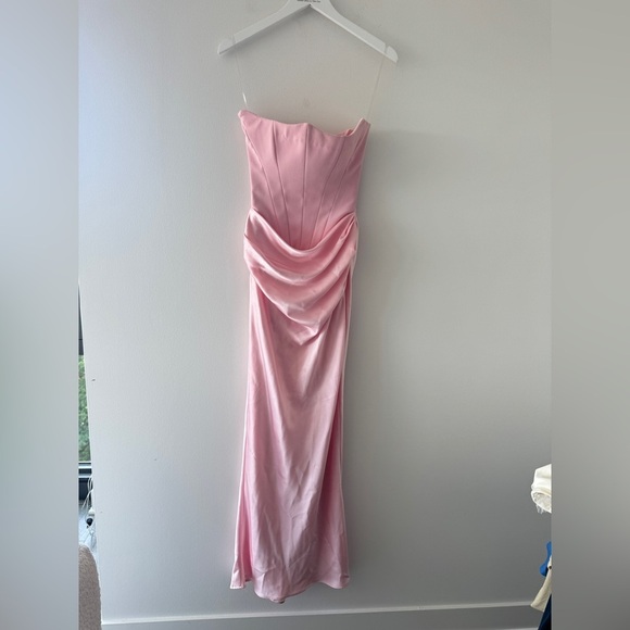 HOUSE OF CB Persephone Pink Gown XS - Picture 7 of 15